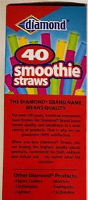 img 1 attached to 💎 Diamond Neon Smoothie Straws: Vibrantly Assorted - 40 Ct (Pack of 2)