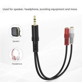 img 2 attached to Позолоченный разветвитель разъема RFAdapter Headphone