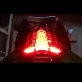 img 2 attached to 💡 Smoke Lens LED Tail Light with Integrated Turn Signal for KAWASAKI Z1000 (2014-2021), Ninja ZX-10R ZX-10RR (2016-2021), ZX-6R (2018-2021) – Lens Color: Smoke