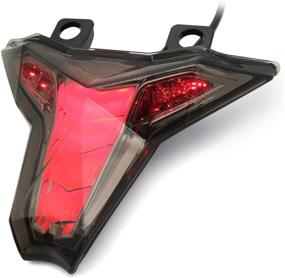 img 3 attached to 💡 Smoke Lens LED Tail Light with Integrated Turn Signal for KAWASAKI Z1000 (2014-2021), Ninja ZX-10R ZX-10RR (2016-2021), ZX-6R (2018-2021) – Lens Color: Smoke