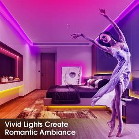 img 3 attached to 🌈 65.6 FT RGB Led Strip Lights: Ultra Long Color Changing Strip Lights with Triple Control for Bedroom, Living Room, Party