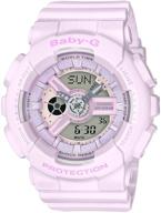 🌸 casio baby-g g-shock серия ba-110 ba110-4a2 46.3 мм смолы женские часы (розовые) логотип