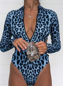 img 2 attached to 👙 Dokotoo One Piece Monokini Swimsuits: Stylish Swimwear for Women's Clothing