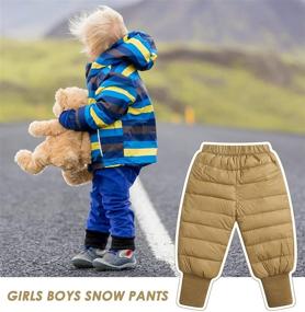 img 2 attached to Windproof Boys' Winter Elastic Lightweight Pants for Clothing