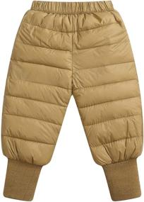 img 4 attached to Windproof Boys' Winter Elastic Lightweight Pants for Clothing