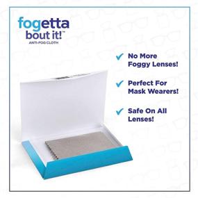 img 3 attached to Fogetta Bout It: Long-lasting Anti-Fog Wipe for Glasses - Reusable, Microfiber Cloth with Built-in Treatment - 100 Applications