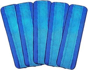 img 4 attached to Microfiber Mop Replacement Pads for Bona Floor Care System - Wet/Dry Mops Floor Cleaning Pad (5 Pack)