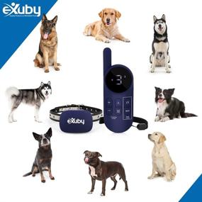 img 1 attached to 🐶 eXuby 2-in-1 Automatic Dog Bark Collar with Remote - Stops Barking Automatically & Manually - 900 Yard Range - 3 Humane Training Modes: Beep, Vibrate, & Shock - 9 Adjustable Levels