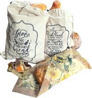 🍞 premium wiseowell linen bread bags: eco-friendly & organic linen with beeswax wraps for homemade bread and produce логотип