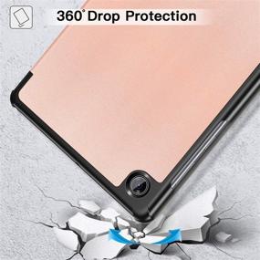 img 2 attached to 🌹 Ztotop Rose Gold Case for Lenovo Tab M10 Plus 10.3 Inch: Ultra Slim Lightweight Trifold Stand Cover with Auto Sleep/Wake - Compatible with TB-X606F / TB-X606X Android Tablet