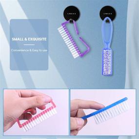 img 1 attached to 💅 Gospire Handle Grip Nail Brush 5-Pack Set for Effective Nail and Toe Cleaning, Perfect Pedicure Brushes for Men and Women