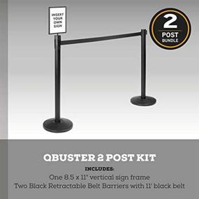 img 3 attached to 🚧 Enhance Workplace Safety with Qbuster Retractable Stanchion Safety Barrier: Occupational Health & Safety Products in Safety Signs & Signals