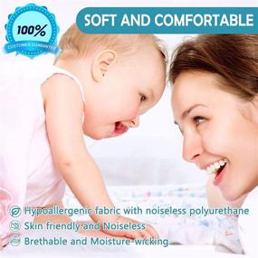 img 1 attached to Waterproof Full Size Mattress Protector - Noiseless Bed Pad Cover with Polyester Surface, Deep Pocket Fitted up to 14 Inches - Smooth and Soft Mattress Protector Cover for Kids, Pets, and Adults (White, Full)