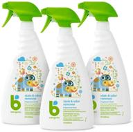 👶 babyganics fragrance-free stain & odor remover spray, 32oz spray bottle - pack of 3 logo