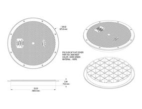 img 1 attached to Polylok 24-Inch Heavy Duty Flat Cover/Lid for Corrugated Pipe (Part Number: 3008-WEST)