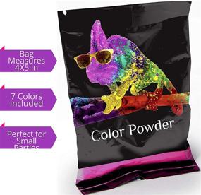 img 3 attached to 🌈 Vibrant Chameleon Colors Rainbow Color Powder Packets - Ideal for Holi, Parties, Races, Photography Smoke & More!
