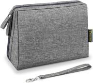 💄 gray baleine large cosmetic bag - women's travel size toiletry bag for toiletries & makeup, 1-pack logo