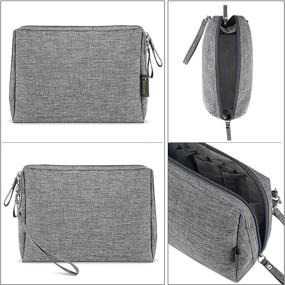 img 2 attached to 💄 Gray BALEINE Large Cosmetic Bag - Women's Travel Size Toiletry Bag for Toiletries & Makeup, 1-Pack