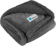 🐶 petami puppy dog blanket - small dog and indoor cat kitten soft fleece sherpa throw, perfect for crate, couch, sofa, and bed - plush, lightweight, and warm cover, 29x40 logo