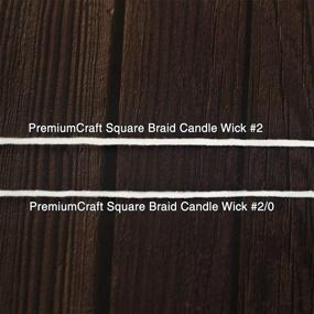 img 1 attached to 🕯️ High-grade Cotton Wick for PremiumCraft Square Braid Candle - #2