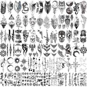 img 4 attached to 🖌️ Hotoyannia 72 Sheets Small Temporary Tattoo Stickers, Realistic and Long-Lasting Faux Tattoos