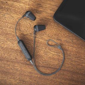 img 1 attached to 🎧 Koss The Plug Wireless Bluetooth in-Ear Buds: Black, with In-Line Microphone, Remote, and Noise Isolating Memory Foam Cushions