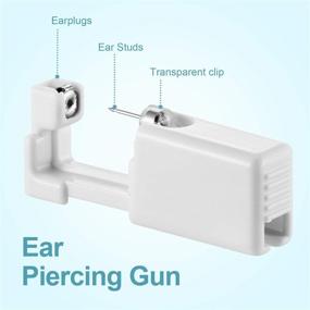 img 3 attached to Disposable Premium Ear Piercing Gun Kit: Easy 💉 and Safe to Use! Includes 4PCS 3mm Earring Studs