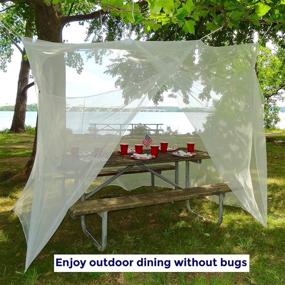 img 2 attached to Premium Mosquito Net: Single to Queen Size Beds, Indoor/Outdoor Use | No Chemicals