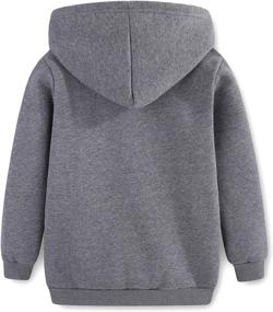 img 3 attached to 🦉 Cute Owl Girls Kids Hoodies: Fuzzy Hooded Pullover Sweatshirts