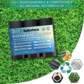 img 2 attached to Sailortenx Portable Compostable Disposable Biodegradable