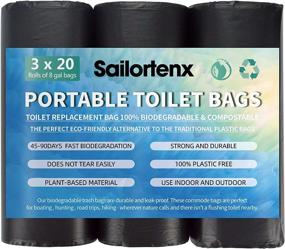 img 4 attached to Sailortenx Portable Compostable Disposable Biodegradable