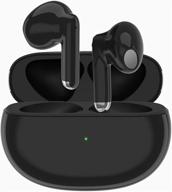 беспроводные наушники wireless earbuds 5.2 bluetooth : шумоподавляющие стерео-наушники со сменным аккумулятором для зарядки для iphone/android/ samsung. логотип