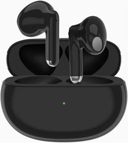 img 4 attached to Беспроводные наушники Wireless Earbuds 5.2 Bluetooth : Шумоподавляющие стерео-наушники со сменным аккумулятором для зарядки для iPhone/Android/ Samsung.