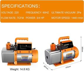 img 1 attached to 🚗 Elitech SVP-7 Intelligent HVAC Vacuum Pump: Automotive 7 CFM, 2 Stage, Touch Screen App – Efficient HVAC Solution for Automotive Applications