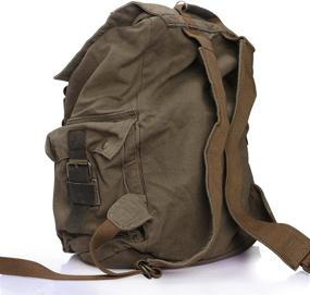 img 1 attached to Vintage Outdoor DRF Backpack Daypack: Stylish and Functional for Every Adventure