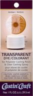 🎨 vibrant amber transparent dye for casting craft by environmental technology - 1-ounce logo