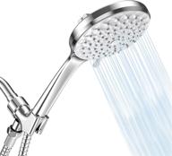 yeaupe high pressure shower head with handheld - 6 spray settings, power wash, detachable, 59 inch hose logo