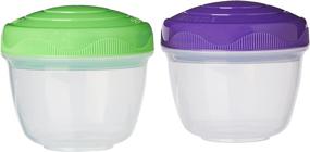 img 4 attached to 🍦 Sistema To Go Collection Yogurt Food Storage Containers: Pack of 2 | Convenient & Secure Storage Solution for Yogurt Lovers