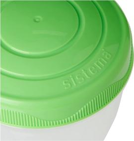 img 2 attached to 🍦 Sistema To Go Collection Yogurt Food Storage Containers: Pack of 2 | Convenient & Secure Storage Solution for Yogurt Lovers