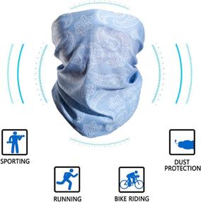 img 2 attached to 🧣 Evanno Neck Gaiters Face Scarf Masks: Multi-Purpose Bandanas Balaclavas for Outdoor Activities - Men & Women | Multipack