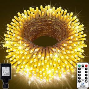 img 4 attached to KNONEW Outdoor Christmas String Lights: 1000 LED 403ft 🎄 with 8 Modes & Timer for Home Xmas Wedding Party Decorations