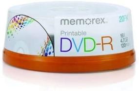 img 3 attached to High-Quality Memorex DVD-R 16x 4.7GB 20 Pack: Printable Spindle for Optimal Data Storage and Customization