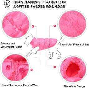 img 2 attached to Зимняя собачья куртка: водонепроницаемая, ветронепроницаемая и теплая для маленьких и средних собак