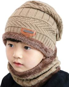 img 4 attached to Cute Slouchy Circle Winter Beanie: Stylish Girls' Accessory in Hats & Caps