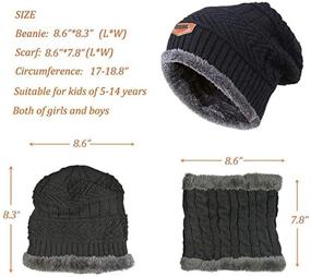 img 3 attached to Cute Slouchy Circle Winter Beanie: Stylish Girls' Accessory in Hats & Caps