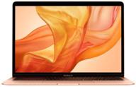 обновленный apple macbook air - 13-дюймовый экран с retina-дисплеем, 💻 1.6 ггц двухъядерный процессор intel core i5, 256 гб в золотом цвете (последняя модель) логотип