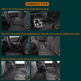 img 2 attached to 🚘 Крышка средней консоли Chevy Tahoe/Avalanche с защелкой | 2007-2013, набор для ремонта крышки центральной консоли Silverado/GMC Yukon(XL)/Sierra 1500/2500/3500 | OEM 20864154 — замена | Цвет: Черный.