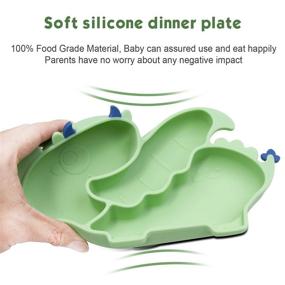 img 1 attached to Silicone Suction Plate Toddlers Highchairs Feeding