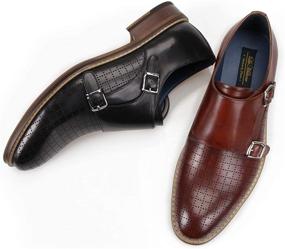 img 3 attached to 👞 Classic Milano Double Leather Men's Shoes and Loafers: The Perfect Blend of Comfort and Style