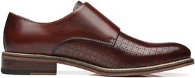 img 1 attached to 👞 Classic Milano Double Leather Men's Shoes and Loafers: The Perfect Blend of Comfort and Style